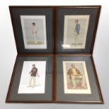 Four framed Vanity Fair spy prints,