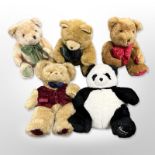 A collection of Harrods bears, to include 1993, 1994, 1995, 1996 and 1997.