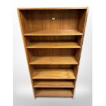 A Danish teak open bookcase,