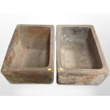 A pair of Victorian stoneware planters,