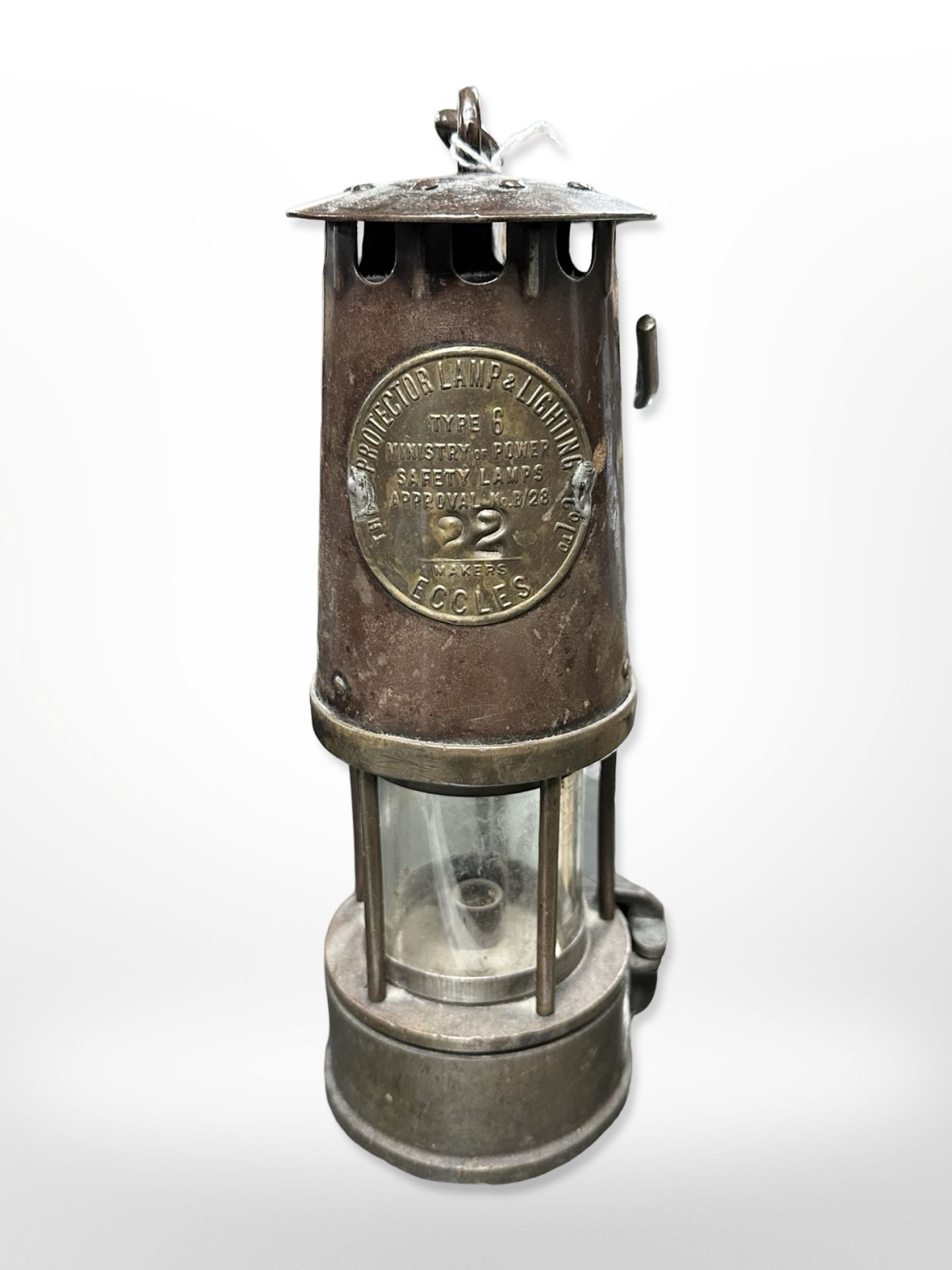 An Eccles protector miner's lamp type 6.