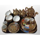 Twenty eight pieces of Japanese 20th century Satsuma tea and coffee china