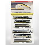 A Hornby 00 gauge Eurostar train set in box