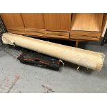 A large roll of vinyl safety flooring, width 200cm, length unknown, factory sealed.