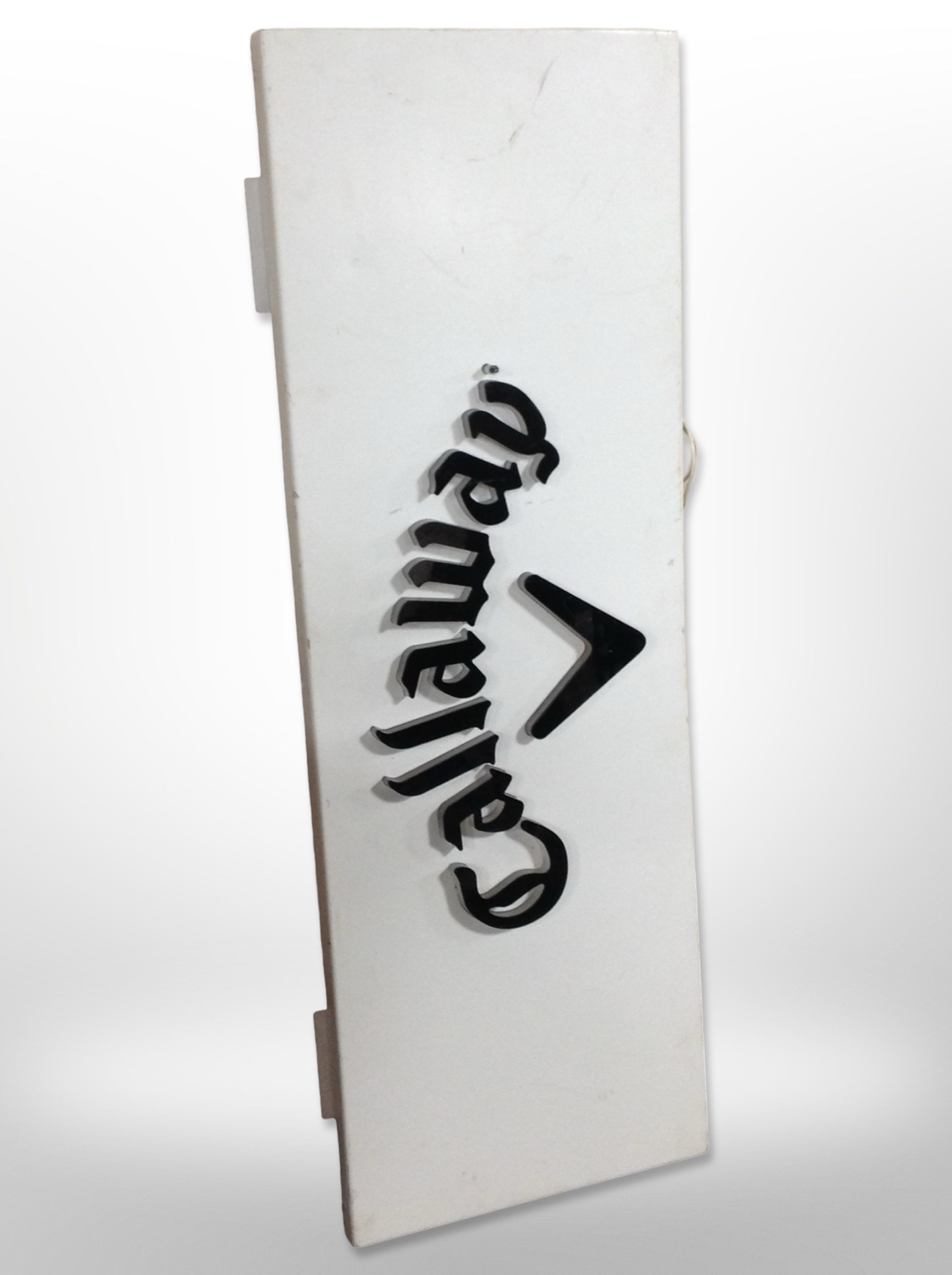 A Callaway light-up sign, 99cm x 35cm.