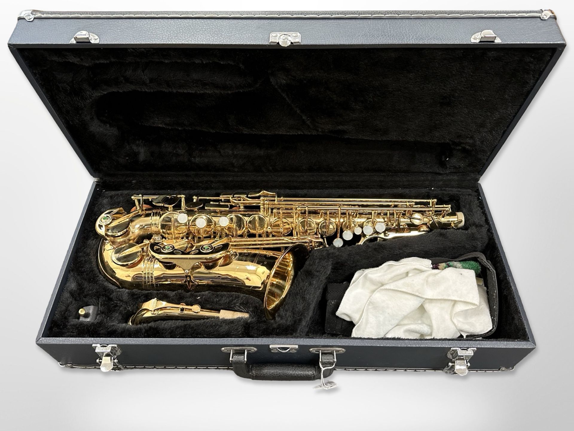 A B&S series 500 model 3235 saxophone, in fitted case.