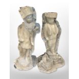 Two statue moulds,