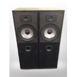 A pair of Mission floor-standing speakers, height 79cm.