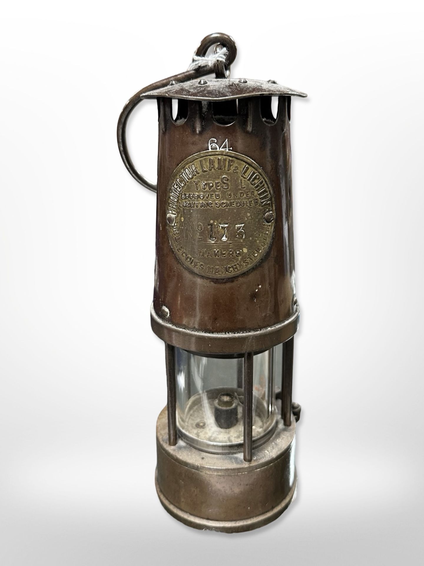 An Eccles protector miner's lamp type SL.