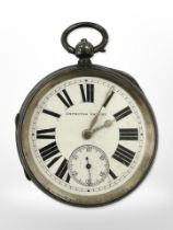 A late Victorian silver Improved Patent pocket watch,