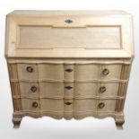 A Danish blond oak bureau,