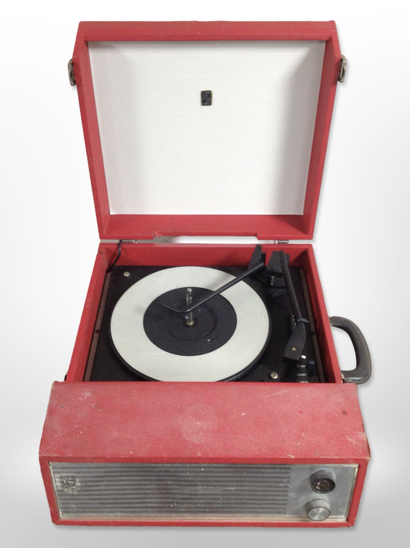 A vintage Portadyne Radio and TV record player