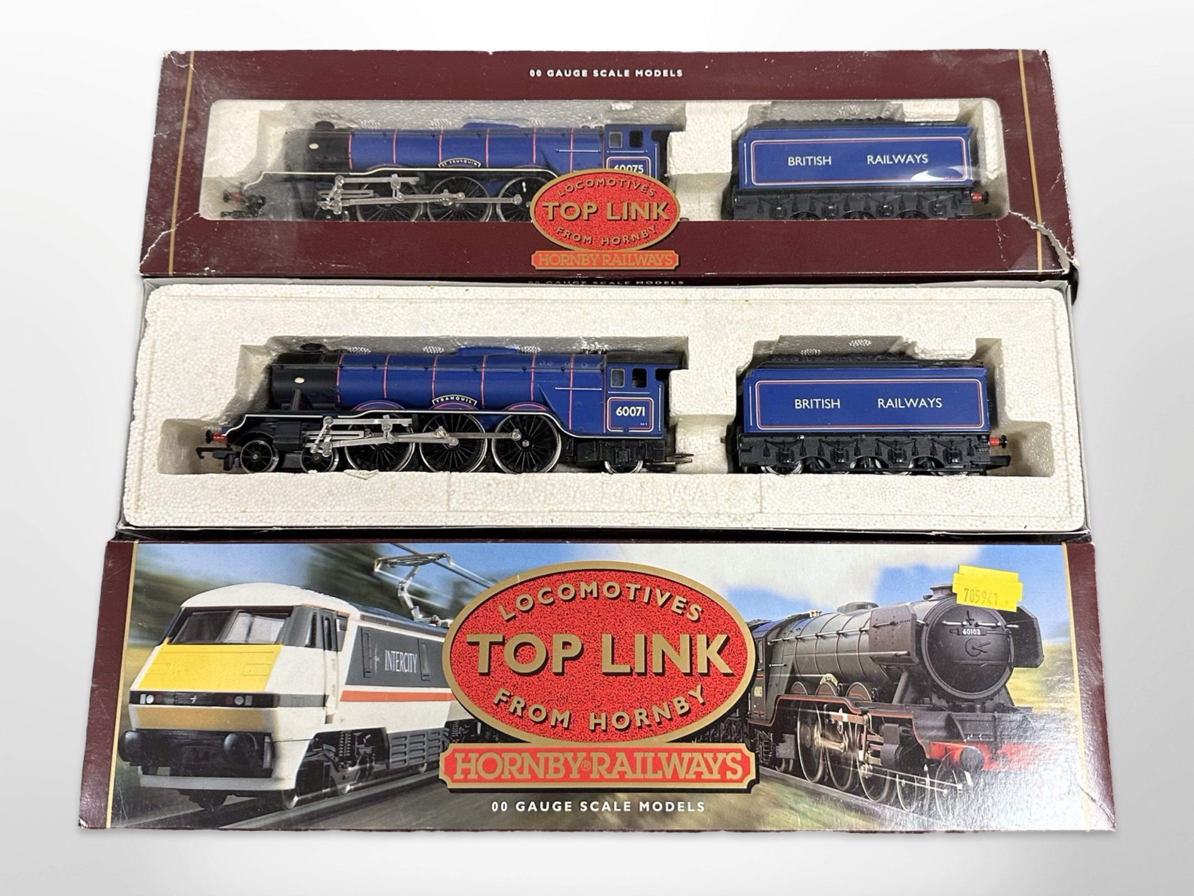 Two Top Link by Hornby OO Gauge locomotives,