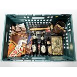 A collection of Breweryana to include Guinness bottles, vintage cork screws, leather tankard,