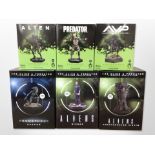 Six Eagle Moss Hero Collector Alien Franchise figurines,