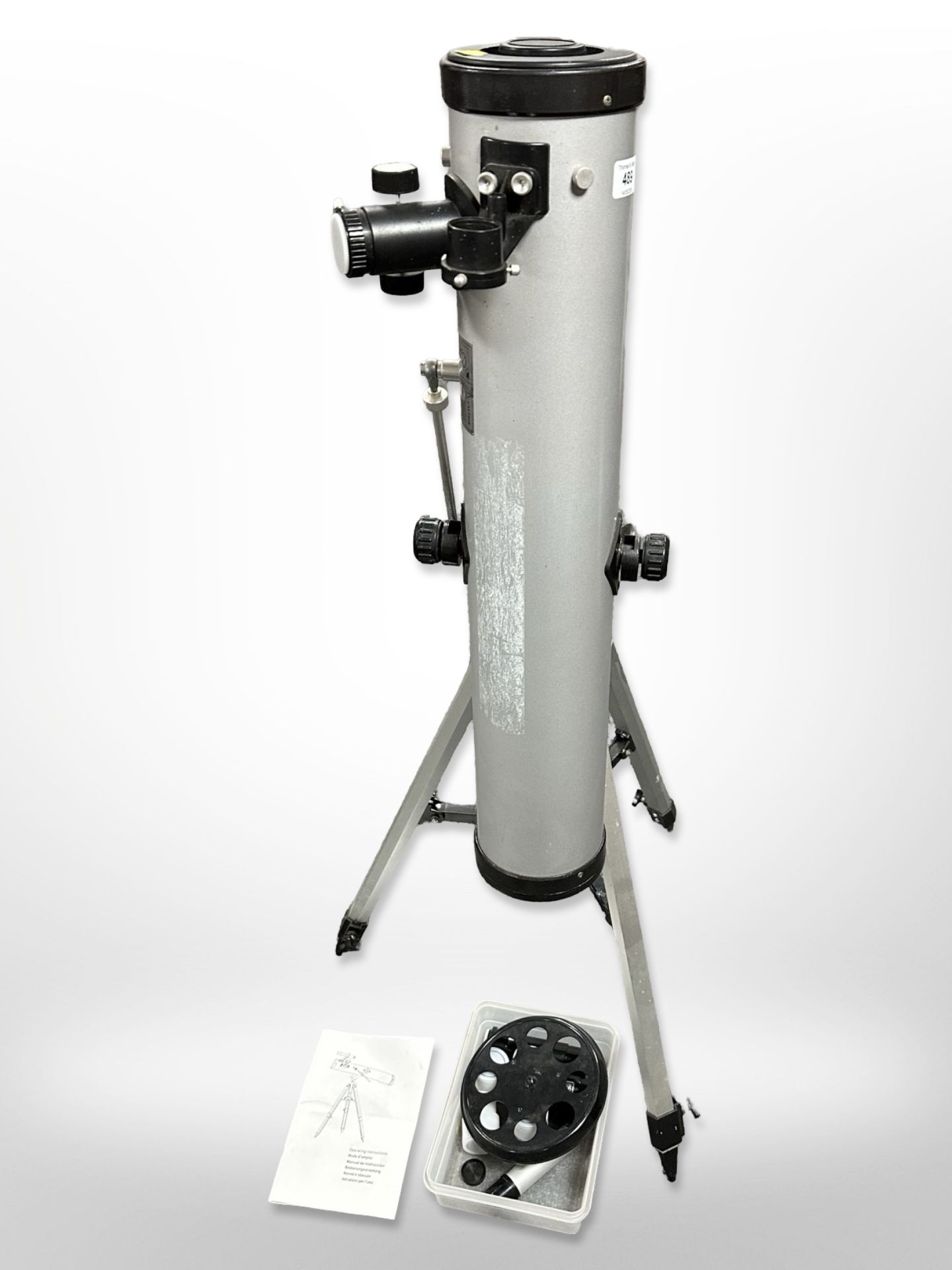 A Seben model 76700 telescope on tripod stand,