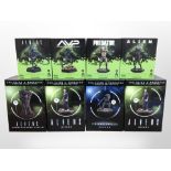 Eight Eaglemoss Hero Collector Alien franchise figurines, boxed.