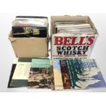 A collection of vinyl LP records including classical.