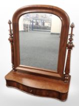 A Victorian-style mahogany dressing table mirror, width 57cm.