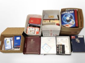 A collection of stamps, loose and in albums, Stanley Gibbon stamp catalogue, etc.