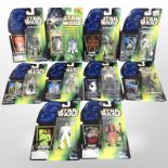 10 Kenner Star Wars figurines, boxed.