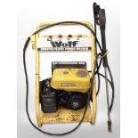 A Wolf 3000 PSI petrol power washer. CONDITION REPORT: Un-tested sold 'as seen'.