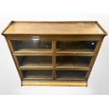 A Gunn sectional bookcase in the Globe Wernicke style,
