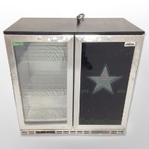 A Rhino stainless steel commercial refrigeration unit, width 90cm.