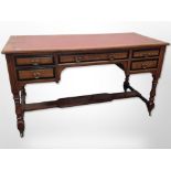 A late-Victorian aesthetic period mahogany,