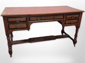 A late-Victorian aesthetic period mahogany,