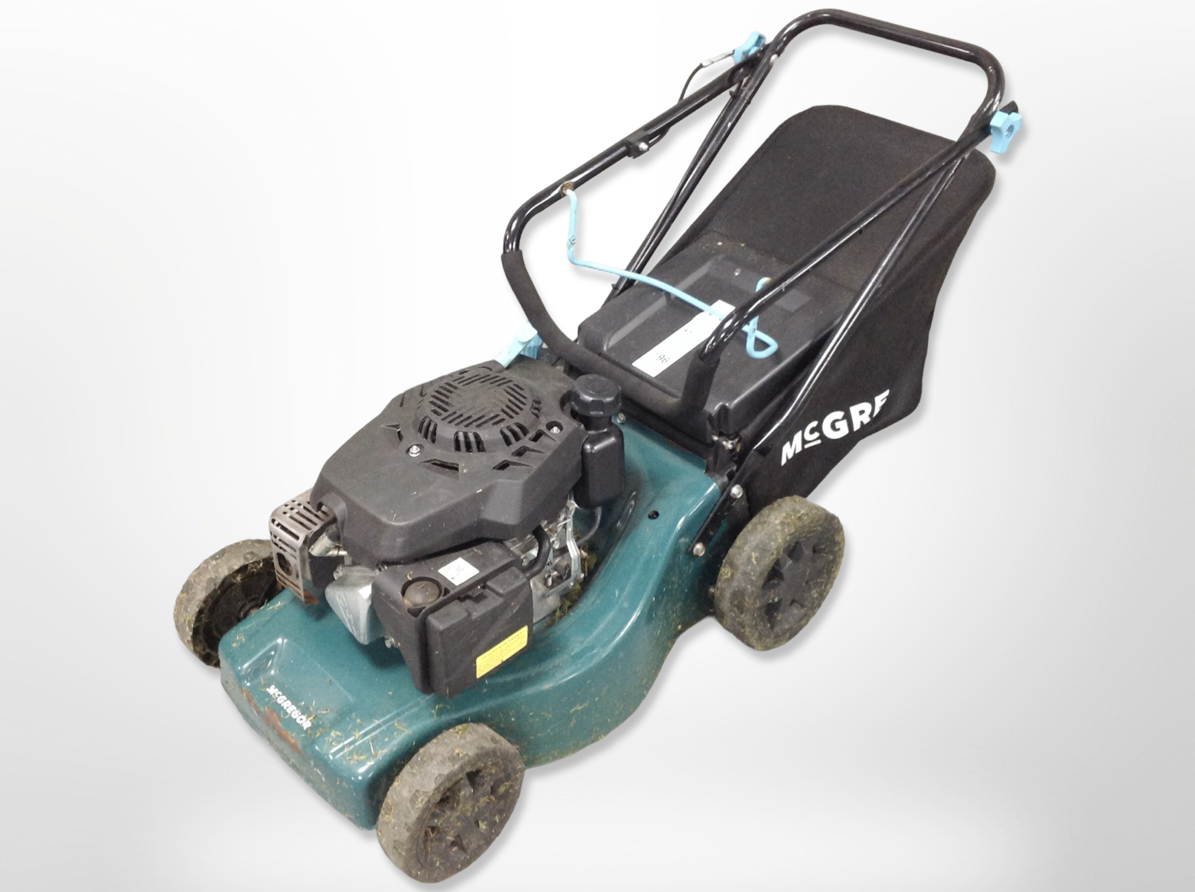 A McGregor petrol lawn mower. CONDITION REPORT: Un-tested sold 'as seen'.