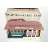 A Jim Beam Kentucky Straight Bourbon Whiskey San Franciscan cable car decanter,