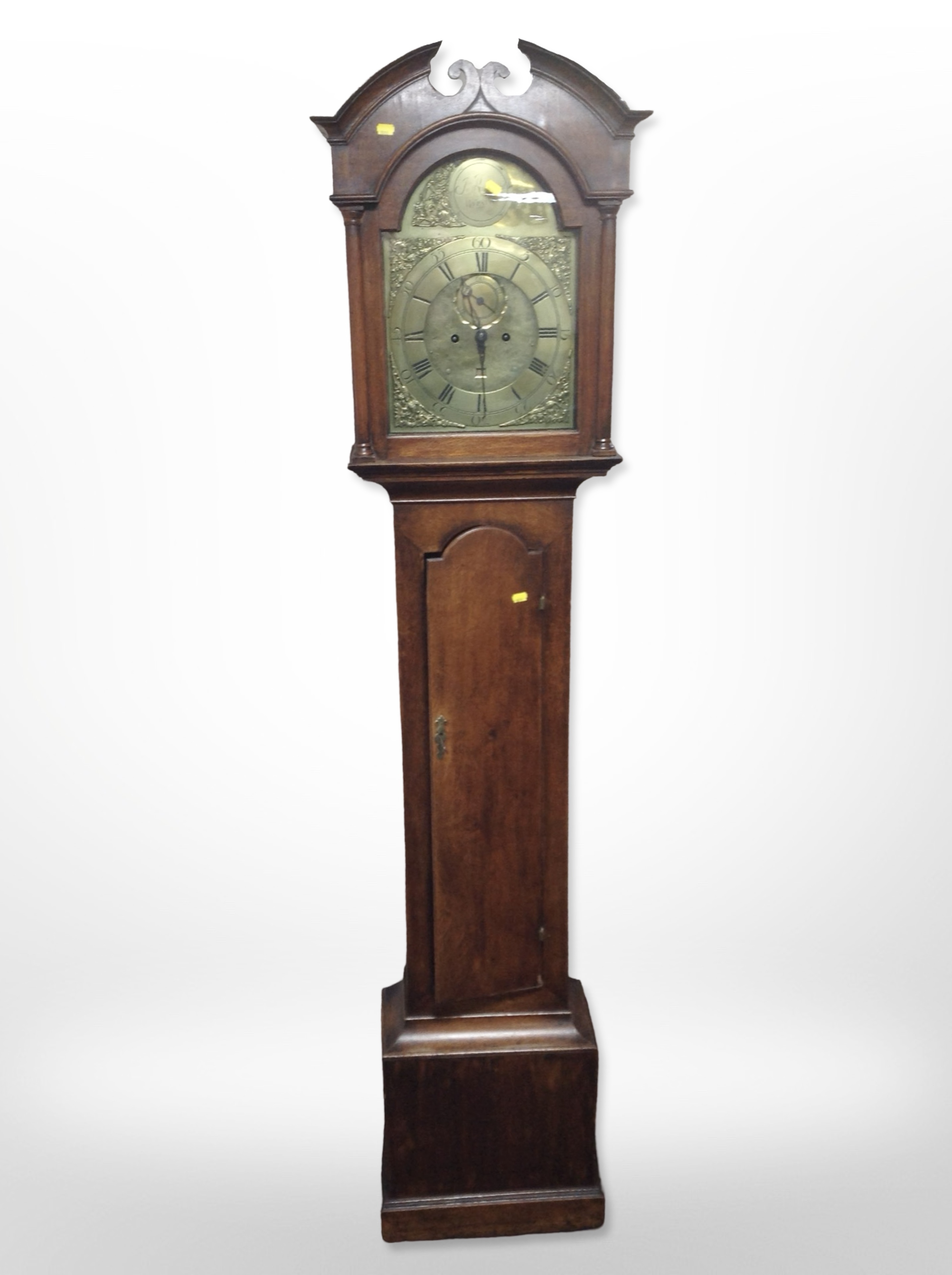An early-19th century oak longcase clock, brass dial signed 'Jo.
