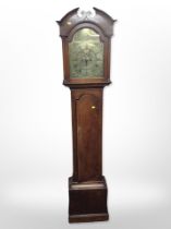 An early-19th century oak longcase clock, brass dial signed 'Jo.