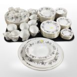 Approximately 95 pieces of Royal Worcester June Garland tea, coffee and dinner porcelain.