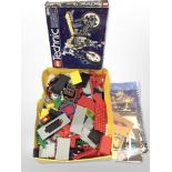 A LEGO Technic set No. 8838, together with a further tray containing assorted LEGO.