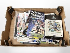 A group of Newcastle United football programmes circa 1991-2007.