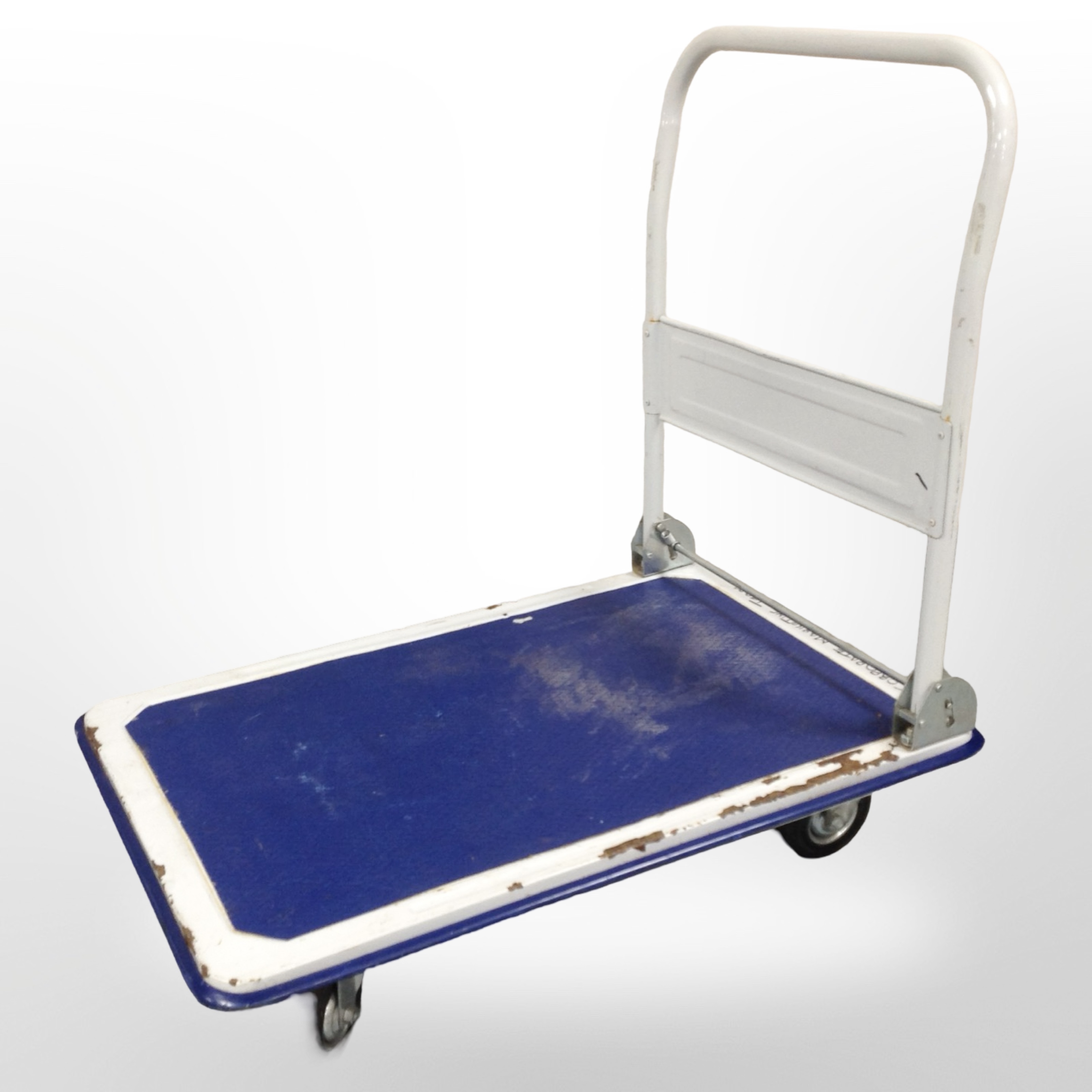 A goods trolley, length 90cm.