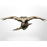 A Harmony nude male bronze effect figure with outstretched arms model WU75155 Verunese design,