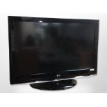 An LG 37-inch LCD TV, with lead (no remote).