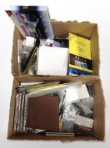 A quantity of stationery, office equipment, laptop screen protectors, notebooks, etc.
