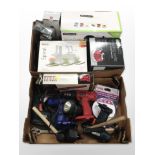 A group of power tools, home kitchen electricals, hand tools.