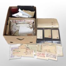 Several albums and a very large quantity of loose stamps.