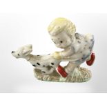 A Wade porcelain Mabel Lucy Attwell figure, Sarah with dog,