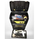 A Stanley tool box and contents