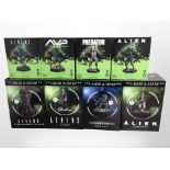 Eight Eaglemoss Hero Collector Alien franchise figurines, boxed.