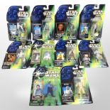 10 Kenner Star Wars figurines, boxed.