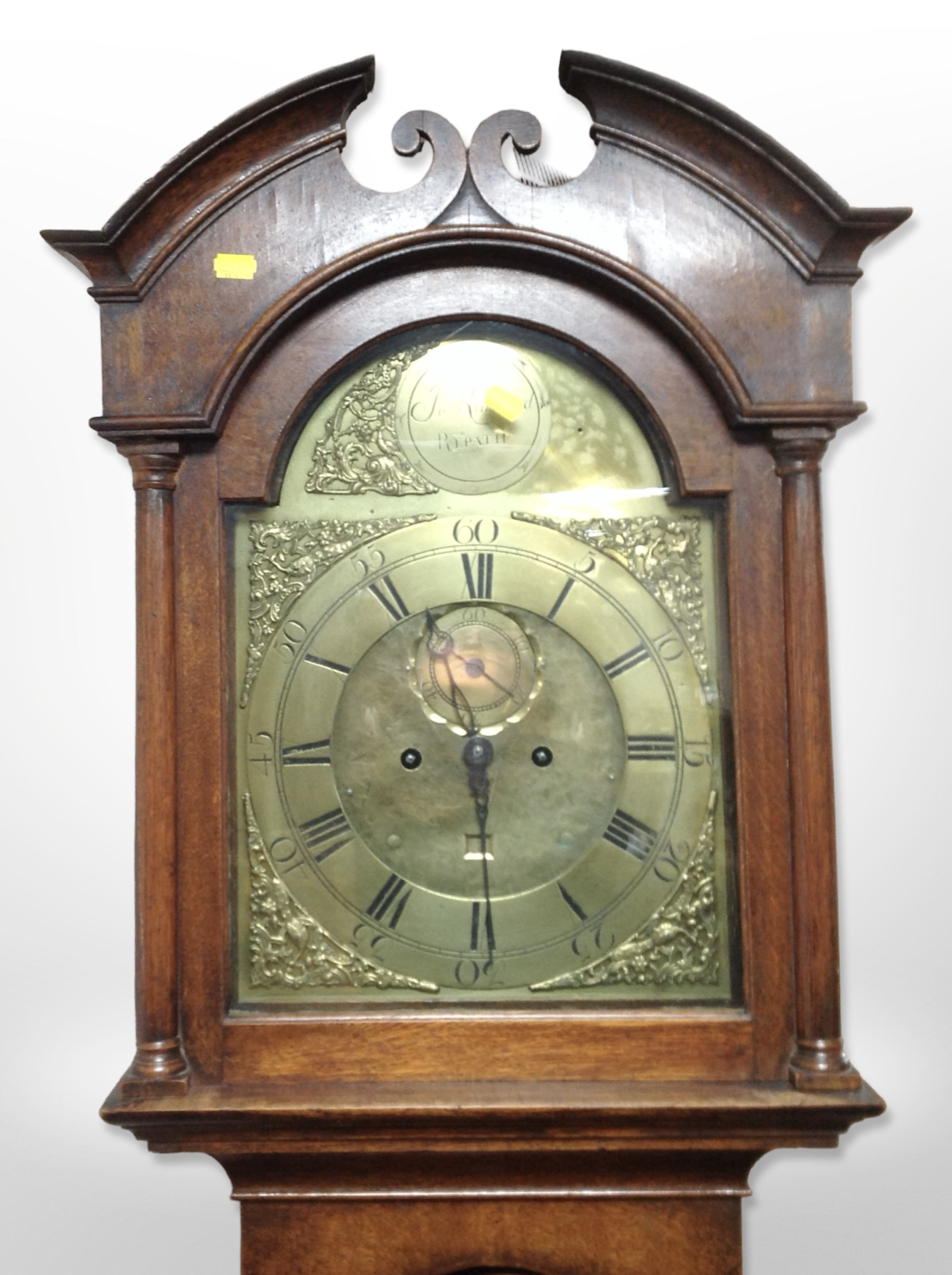 An early-19th century oak longcase clock, brass dial signed 'Jo. - Image 2 of 2