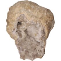 A South African quartz geode, approximately, 15cm x 12cm.