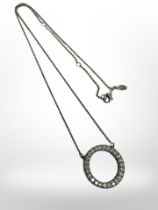 A Sterling silver Pandora eternity necklace